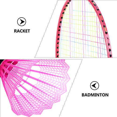 Conjunto de raquete de badminton IMIKEYA para crianças de 3 a 12 anos, conjunto de badminton portáti