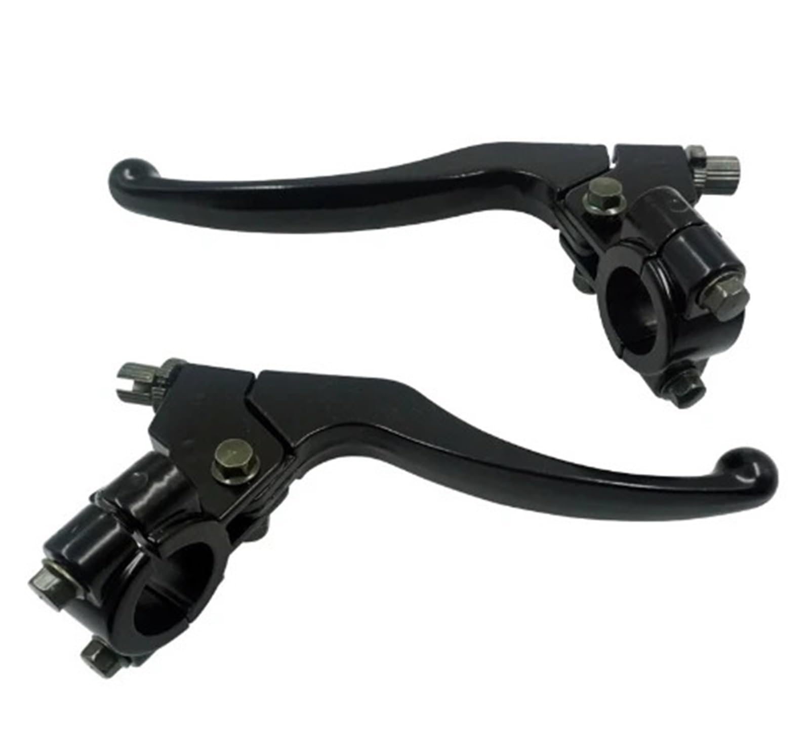 Hoqcszfup 1 Pair Motorbike Brake Levers 7/8'' 22Mm Left Handle Brake Lever Perch Fit For 47Cc 49Cc Dirt Bike Atv Quad Mini Moto Fit For 97Cc Baja Scooter Moped(1 Pair)