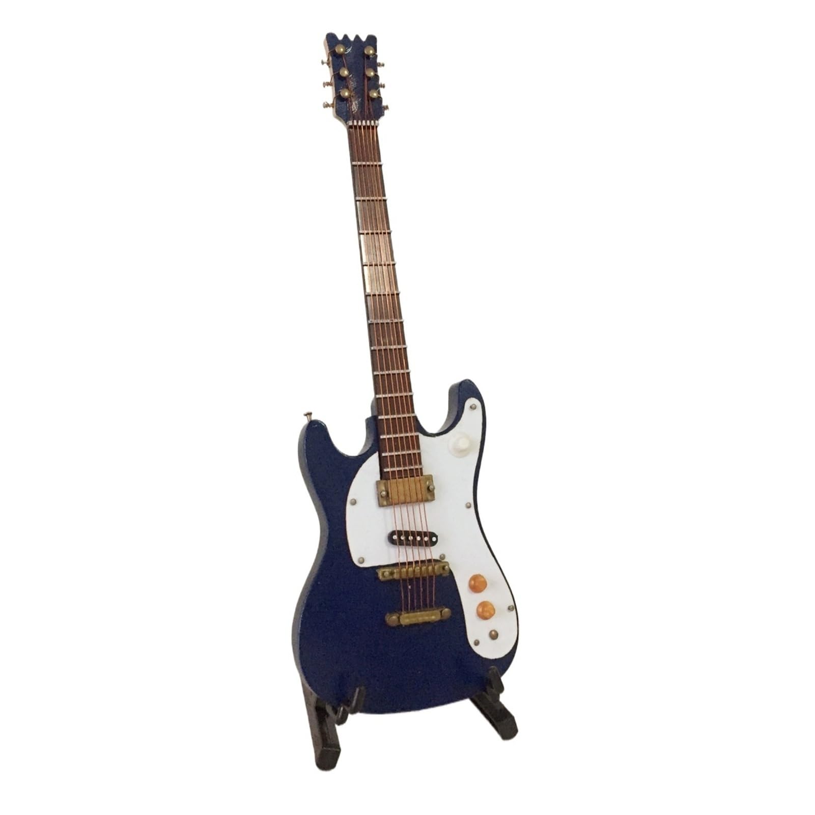 18cm Miniature Electric Guitar Model Ornament Musical Instrument Decor