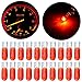 cciyu T5 17 86 206 Halogen Light Bulb Instrument Cluster Gauge Dash Lamp,20 Pack (red)