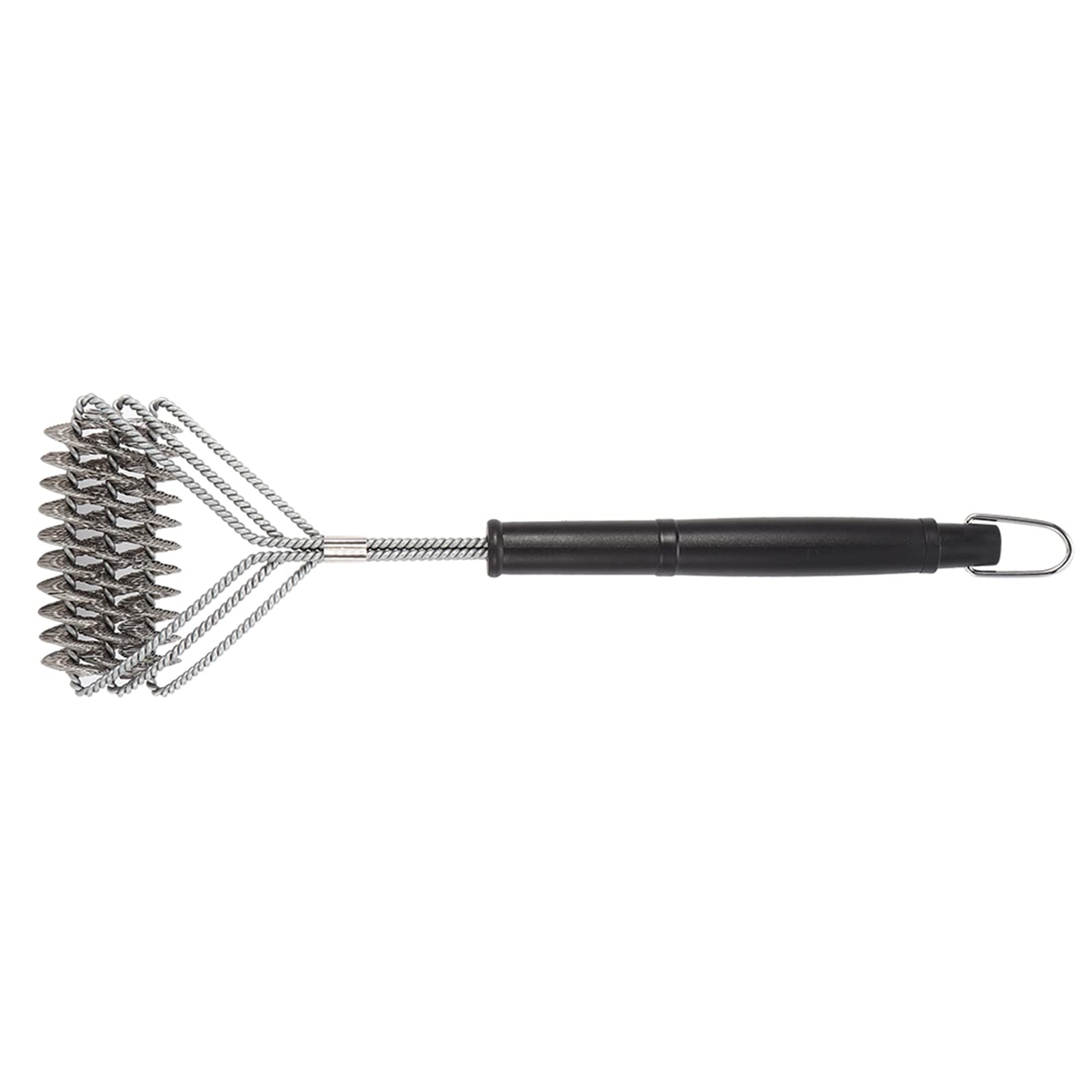 Szczotka do czyszczenia grilla, solidny drut stalowy z ergonomicznym uchwytem, narzędzie do czyszczenia grilla do różnych grilli i biwakowania, niezbędne akcesoria do grillowania