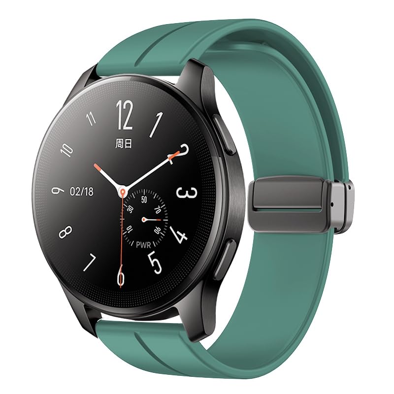 Image of Magnetic Watch Band 16mm 18mm 19mm 20mm 22mm - Quick Release - Skin-Friendly Soft Silicone Sport Watch Band for Men Women, Magnetic Folding Clasp Silicone Strap