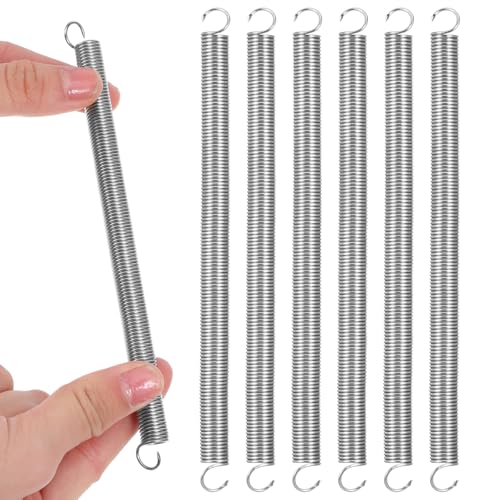 Zugfedern mit Haken Edelstahl Spannfeder Zugfedern 16.5cm 6 Stück