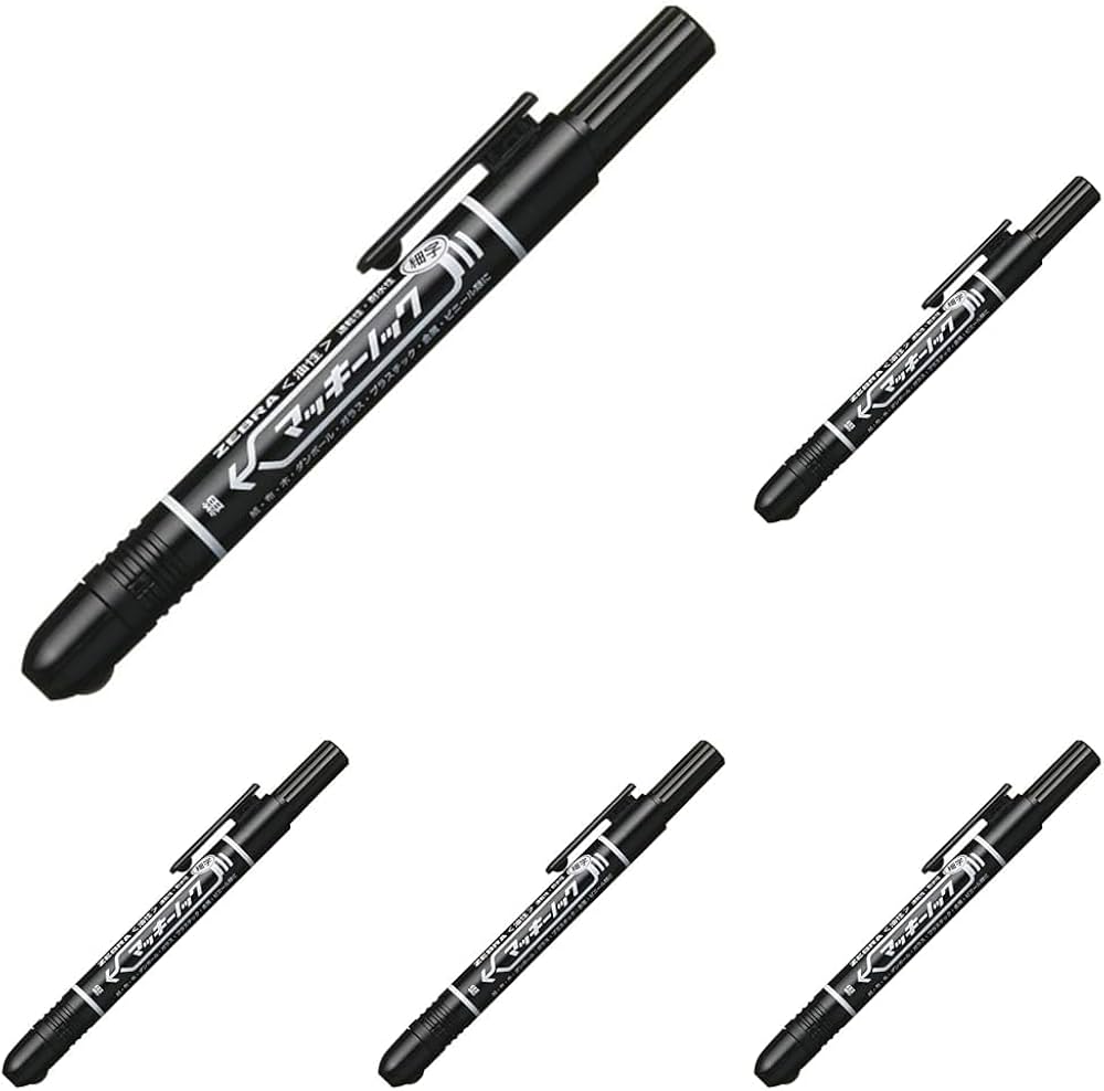ペンセネター Amazon | ゼブラ(ZEBRA) 油性ペン マッキーノック 細字 P-YYSS6-BK