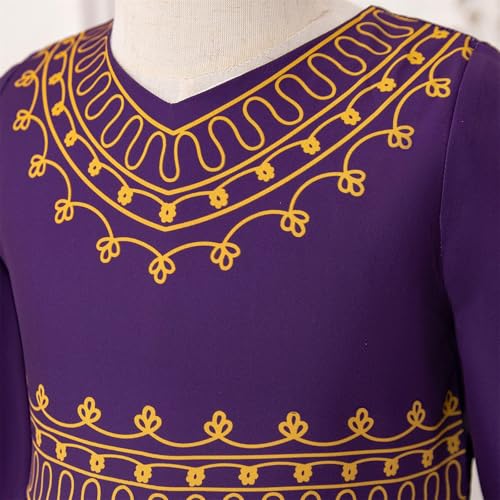 Muslim Girls Abaya Long Sleeve Prayer Dress Middle East Muslim Dubai Robe 2025 Ramadan Eid Eid Kaftan for 4-8 Years4