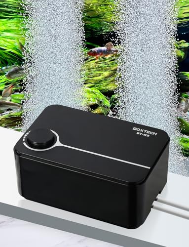 Image of UPETTOOLS Aquarium Air Pump, Fish Tank Air Pump Ultra Quiet Powerful Bubbler Aerator