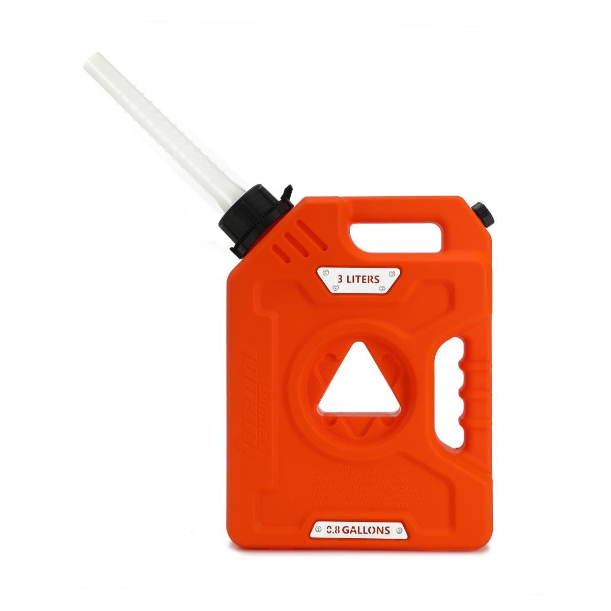 3L Portable Fuel Drum Canister Gasoline Container Reserve Plastic Petrol Tank Diesel Storage Can Fit for Motorcycle SUV ATV Cars Boat Offroad (3L Orange Only Tank)