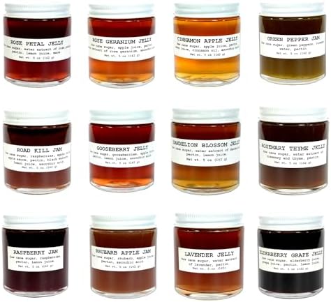 Gourmet Jellies & Jam Gift Set, Assorted Low Sugar Jam & Jellies, Jam & Jelly Gift Sets, Jams, Jellies & Preserves (12 pack) - Smoke Camp Crafts