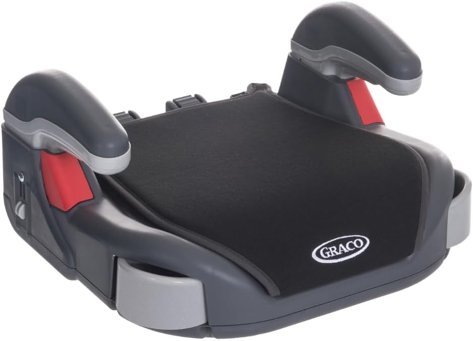 Graco Booster Basic R44 Backless Booster Car Seat, Lightweight at only 1.96kg, Suitable from approx. 6 to 12 years (22-36kg), Midnight Black fashion