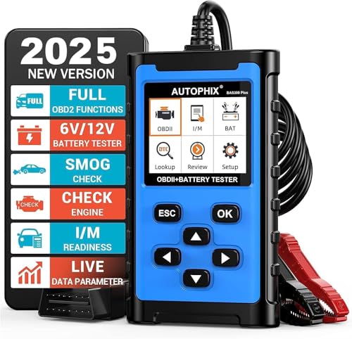 AUTOPHIX 2C1 OBD2XLi[ obe[eX^[t BAS300 Plus 12V 100-2000 CCA obe[[d NLOeXg J[R[h[_[ tOBD2ff`FbN GWffXLc[ obe[׃e