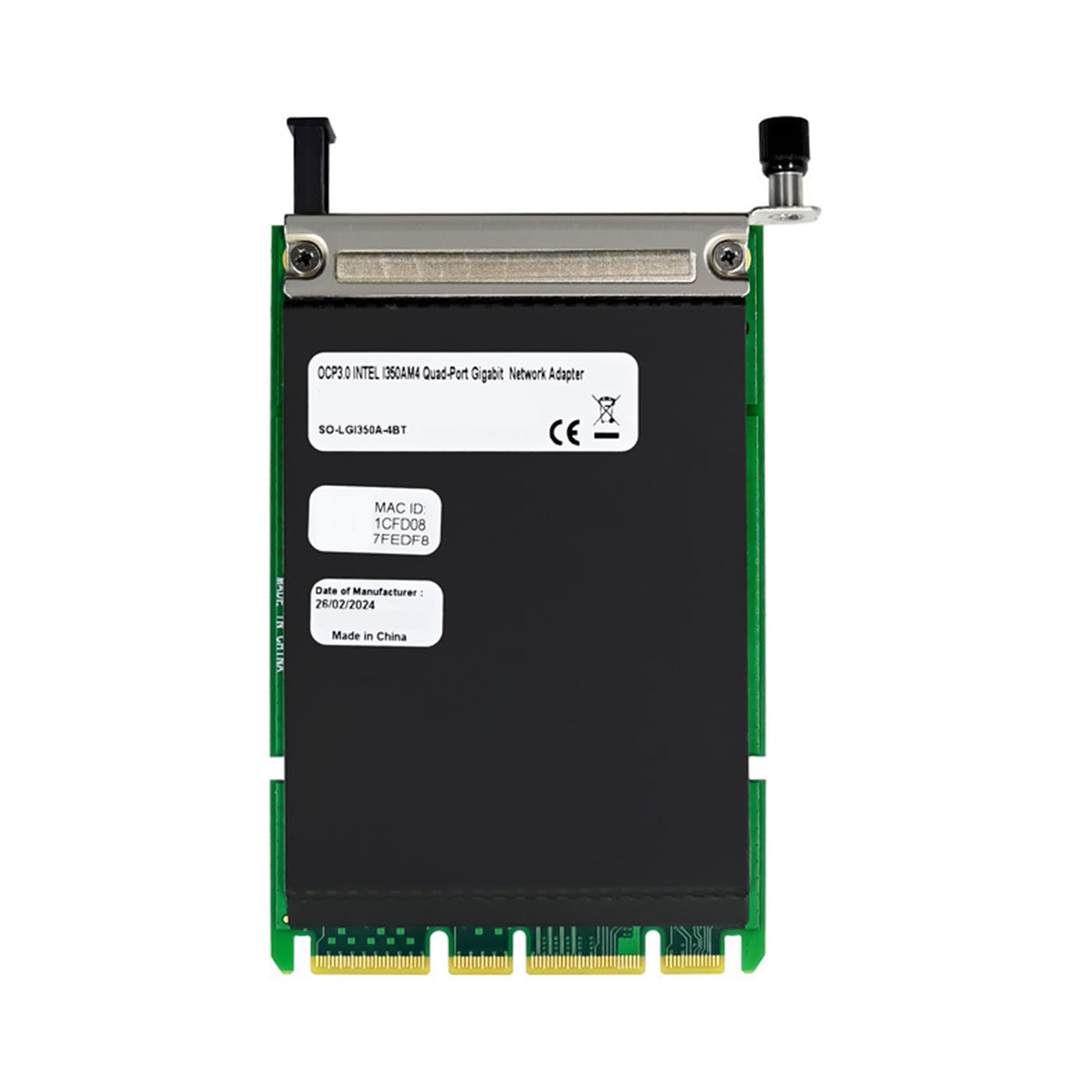 Adattatore rete OCP3.0 basato I350T4 con 4 porte RJ45 e adattatore Gigabit Ethernet Ethernet a porta quadrata a risparmio energetico