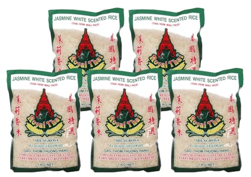 Arroz Jazmín Fragante 5x1kg Arroz Jazmín ROYAL THAI Arroz Jazmín (5x1kg)
