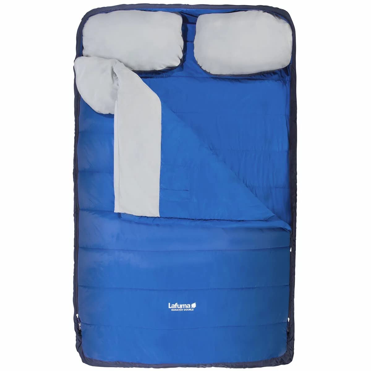 Lafuma - Nunavüt Doble - Saco de Dormir para 2 Personas - Aislamiento en poliéster reciclado e Hidrófugo - Temperatura de Confort 7°C