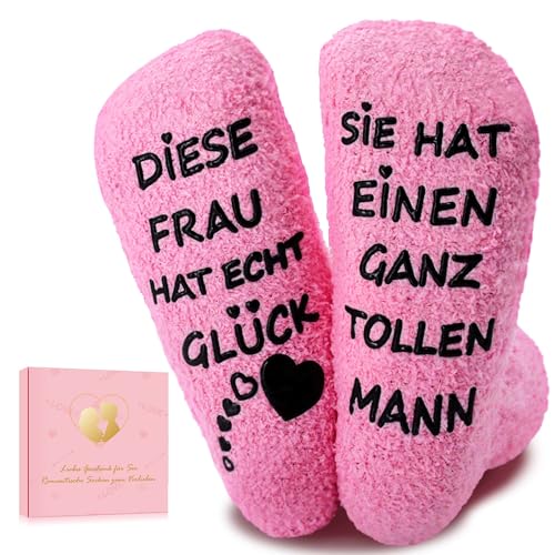 ZIENZENGYA Geschenke für Männer Frauen Jahrestag Geschenk für Ihn Sie Partner Geschenk für Freund Valentinstag | Weihnachten | Hochzeitstag Lustige Socken Damen/Herren
