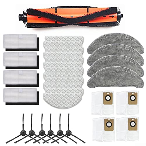 LOHILL Ersatzteile-Set Für Yeedi Cube Staubsaugerroboter – 18 Stück Inkl. Bürsten, Filter, Wischtücher Und Reinigungsbürste