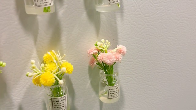 Imanes Decorativos Mini Jarrón de Resina para Refrigerador miniatura 7