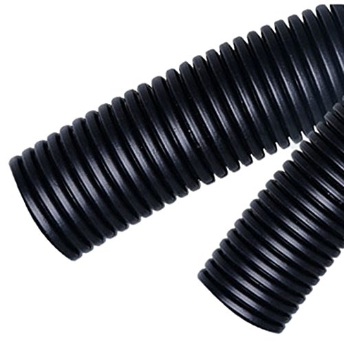 American Terminal 20 Ft 1 inch Split Wire Loom Conduit Polyethylene Tubing Black Color Sleeve Tube
