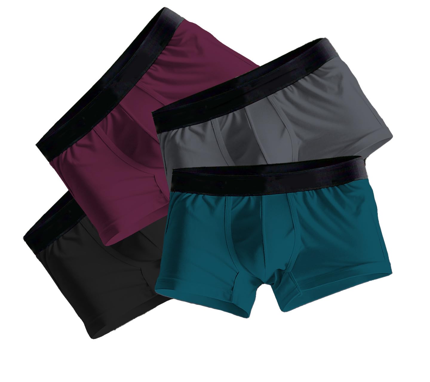 klown Men's Trunks - Ultra-Soft Microfiber & Micro Modal| Breathable, Moisture-Wicking, Stretchable & Tagless Underwear (Pack of 4)-picture-19