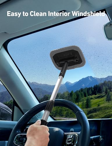 image for AstroAI Windshield Cleaner, Microfiber car Window Cleaner with 4 Reusa