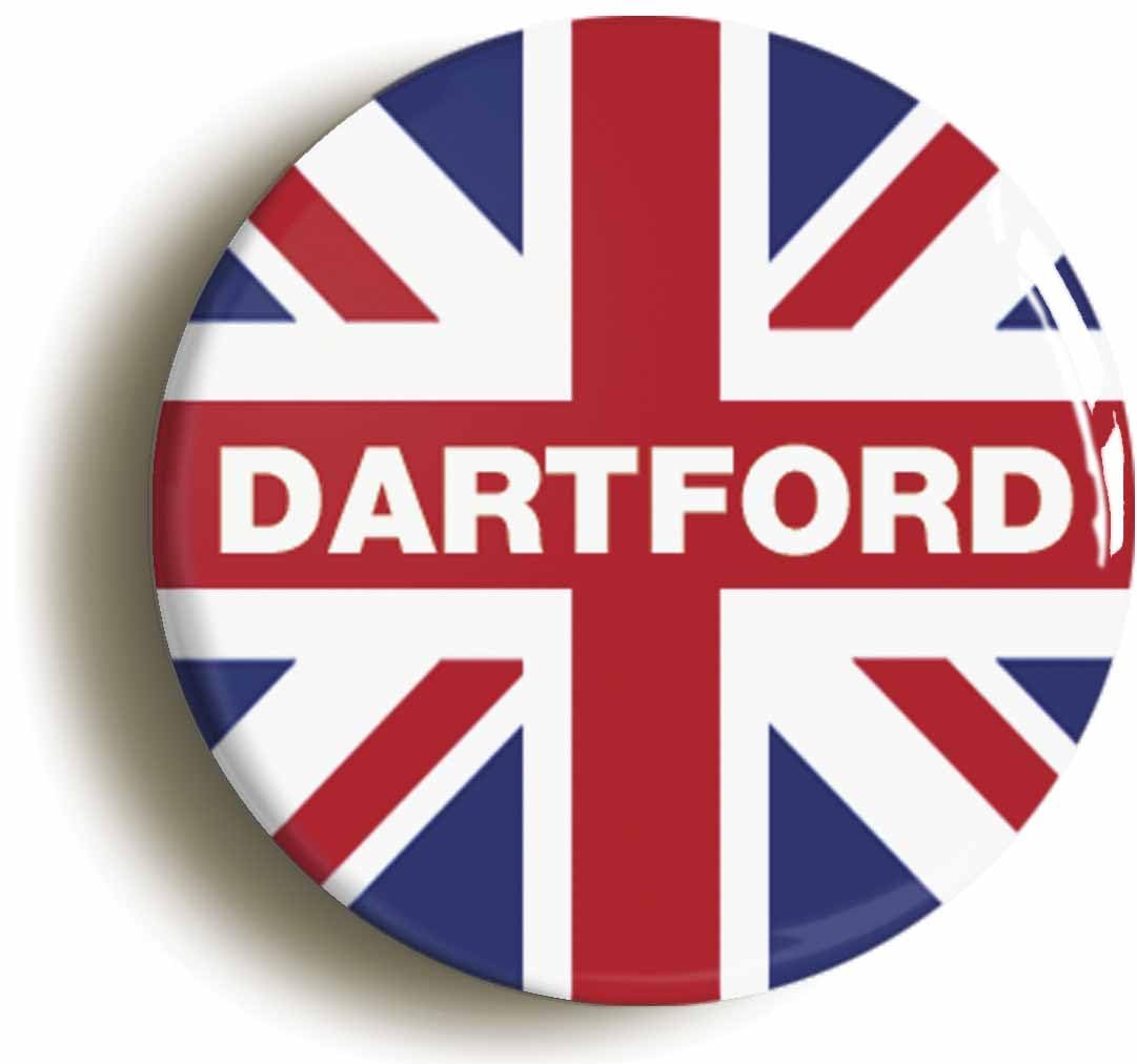 Dartford Union Jack Fridge Magnet (Circular 2inch / 50mm Diameter)