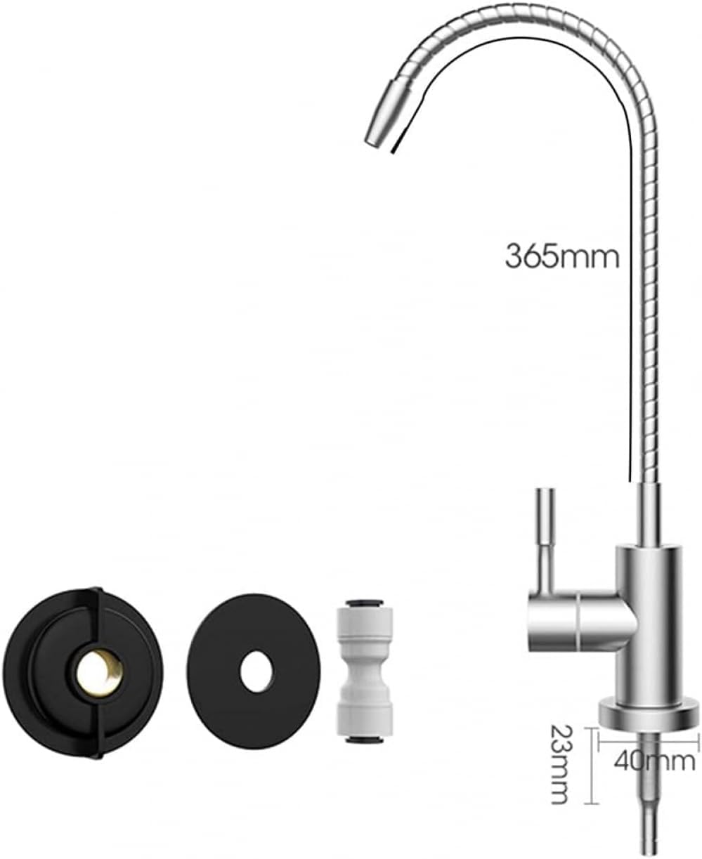 Brushed 360° Rotating Drinking Water Filter Faucet for Kitchen Sink Reverse Osmosis Purifier Tap for Clean Safe Water Access