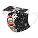 Produktbild dnw2uo9 20 Stück Mundschutz mit Motiv Weihnachten Erwachsene Einweg Bunt MNS Mund und Nasenschutz Cartoon Druck Maske Tücher Atmungsaktiv Mund-Tuch Bandana Halstuch Schals (L)