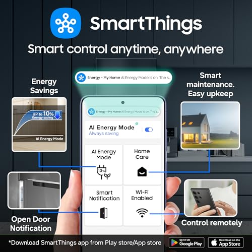 Samsung 396 L, 3 Star, Convertible 5-in-1, Digital Inverter, Frost Free Double Door, Bespoke AI WiFi Refrigerator (RT41HG6A23B1HL, Black DOI, 2026 Model) 7 51ZSAXHi4kL