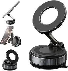 Suporte magnético imã para telefone celular smatphone com sucção a vácuo ventosa portátil dobrável 360° universal portátil casa carro