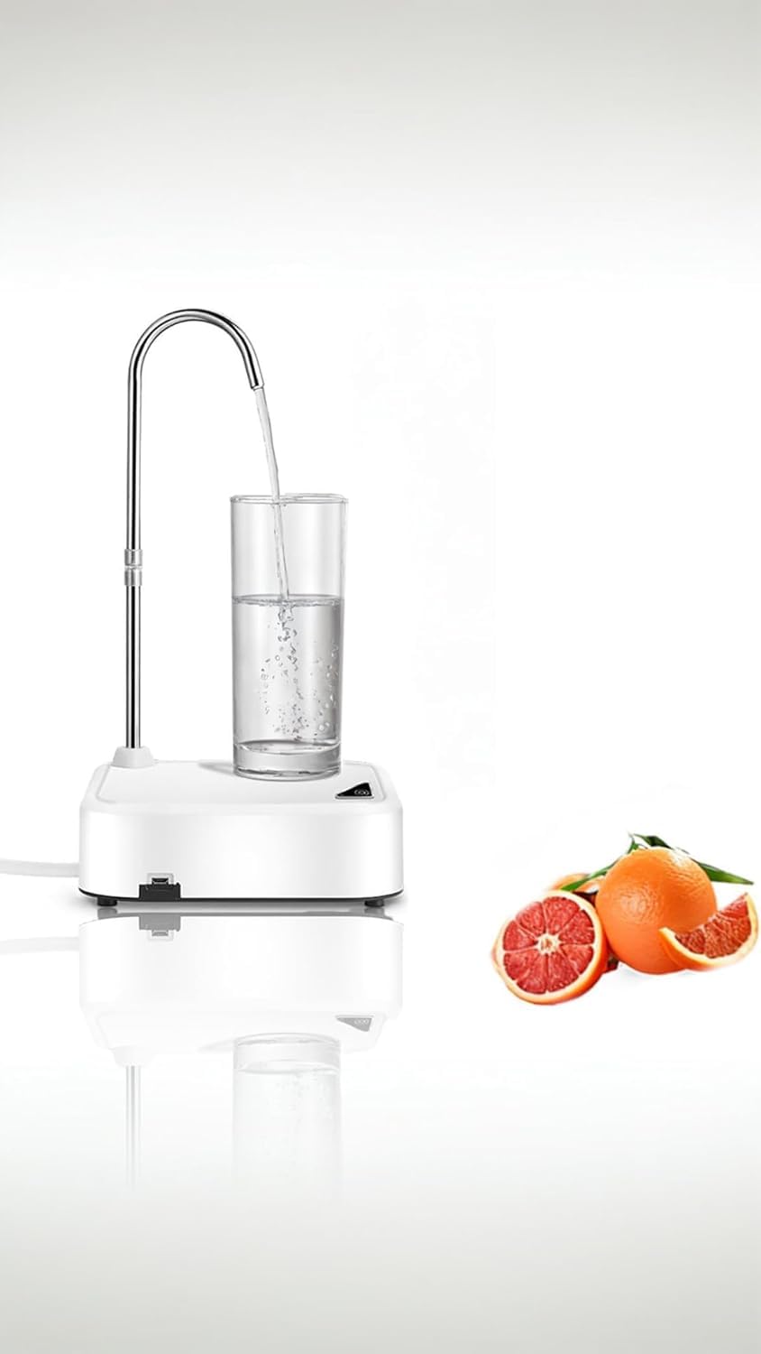 Electric Water Dispenser Pump with 360° Rotating Spout | Touch Button Control, Chrome Finish Spout, Desktop Base, Automatic Dispensing, USB Powered-image-24