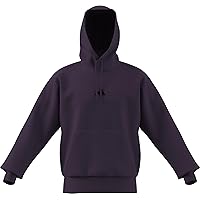 adidas Uomo Essentials FEELCOZY Fleece Hoodie, Aurora Plum/Black