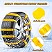 Tallew Emergency Anti Skid Car Tire Chains Snow Mud Survival Security Chains Universal Cable Tire Belts Traction Car Tyres Tools for Truck Winter, Tyre 175 to 295 mm(0.6 x 37 Inches,10 Pcs)