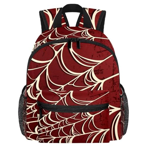 Sac à dos en toile d'araignée rouge parfait pour vos voyages et sorties décontractées