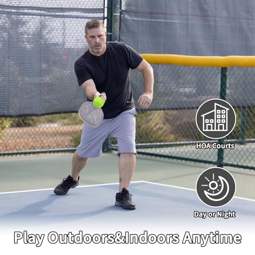 image for MYKUJA Silent Pickleball Balls, Foam Balls for Indoor or Outdoor Pract