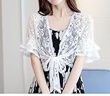 Vielseitige lässige Strickjacke: Der Bolero für Abendkleid, Hochzeitsumhang mit lockerer Passform und Drapierung, kann mit Damenkleidern, Sommerkleidern, einteiligen Bikinis, einfachen Unterhemden, Blusen, Tunika-Oberteilen, T-Shirts, Leibchen, Damenkorsetts, Jeans getragen werden , Leggings usw., Damen-Shurgs-Cardigan mit offener Vorderseite schaffen einen lässigen und schicken Look für Sie, geeignet für alle weiblichen Körpertypen, einfaches Design ohne Grenzen.
