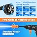 Portable Cordless Pressure Washer, 600 PSI 21V Rechargeable Two Batteries Powered Pressure Washer,6-in-1 Nozzle with Standard Nozzle for Car Floor Wall Fence Cleaning