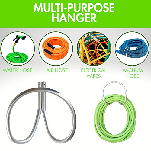 Yard Butler Garden Hose Holder - Wall Mounted Water Hose Holder Up To 100 Ft - Rust Proof, Galvanized, Water Hose Holder For The Outside, Heavy Duty Storage #TOP3
