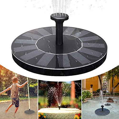 iKALULA Fontaine solaire pour bassin de jardin, bassin de poisson, bassin doiseaux, pompe à eau, pompe à eau