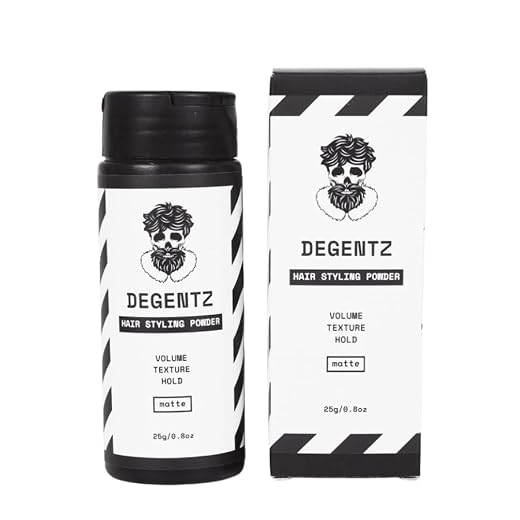 DEGENTZ King Sized Hair Styling Powder - Volumizing and Mattifying Hold (0.8oz / 25g) - Add Life and Texture without Grease - Non-Sticky, Natural Look