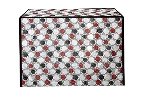 Image of Stylista Washing Machine Cover Compatible for Bosch 7 Kg Fully-Automatic Front Loading WAK24264IN, Abstract Pattern Mgrey