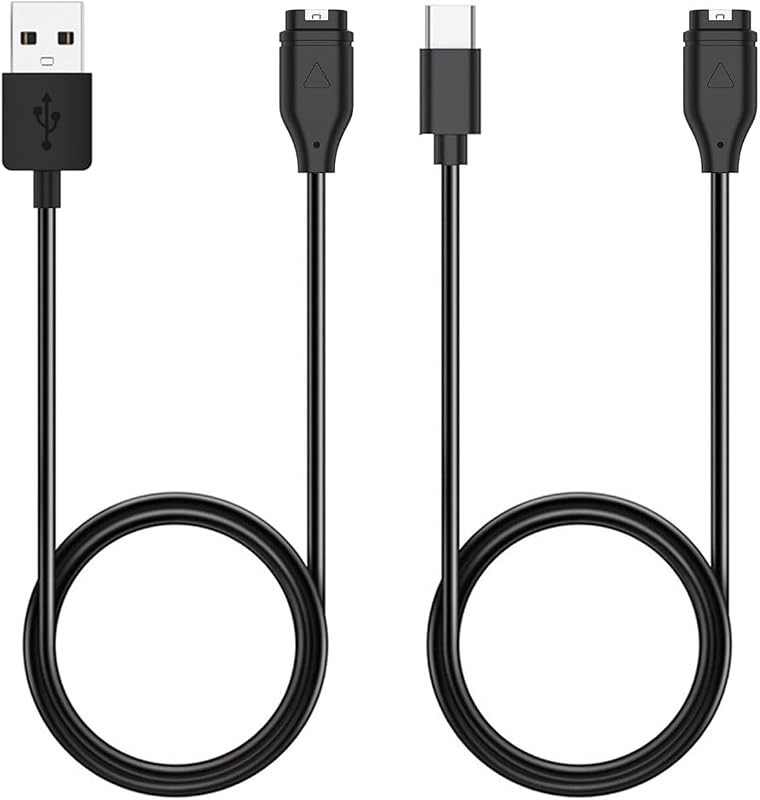 Charger for Garmin Watch - Vivoactive 6 5 4, Fenix 8 7X 6, Venu 3s 3 2 X1, Forerunner 165 265 965, Instinct 3 2 E, Approach S70 S62 S50 S44, Epix Pro 2, Quatix, Tactix 8 7, Enduro (USB-A&C)