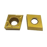 Vista 6 de 20 piezas CCMT09T304/CCMT32.51 Insertos de torneado de carburo, CCMT Insertos de repuesto de torno CNC multicapa recubiertos para torno de torneado