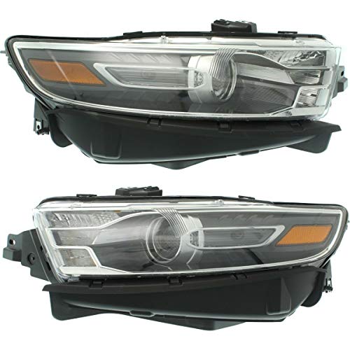 Headlight Compatible with 2016-2017 Ford Taurus Pair Driver and Passenger Side