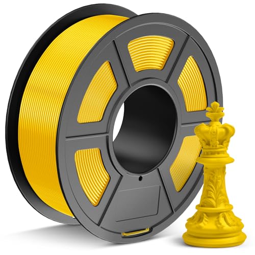 TECBEARS PLA+ Filament 1.75 mm Upgrade Pla+ More Robust and Stronger 3D Printer Filament 1kg Spool Max 300 mm/s Printing Speed Dimensional Accuracy +/- 0.02 mm PLA+ Pri-Yellow