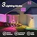Linkind Smart Solar Spot Lights Outdoor SL5 with Motion Sensor, APP Control Color Changing Solar Halloween Lights Outdoor, IP65 Landscape Lighting for Yard, Garden, Pathway(6 Pack)