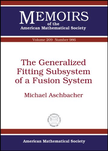 Buy The Generalized Fitting Subsystem of a Fusion System (Memoirs of the American Mathematical Society) — BookShops.in