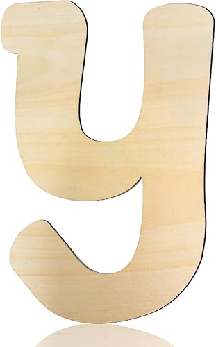 Letras de madera de 8 pulgadas de letra Y de madera de 15 pulgadas de grosor, letras del alfabeto de madera sin terminar para decoración de pared,