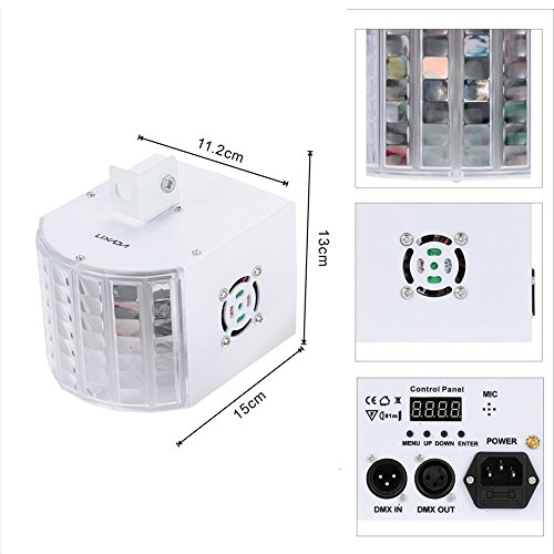 Lixada 30W RGBWY LED DMX512 Attivato dal Suono