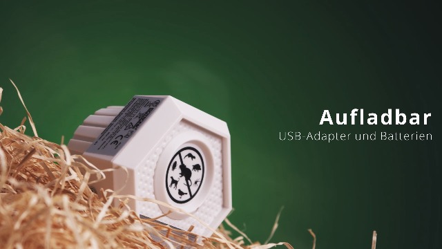 Katzenschreck Tiervertreiber Ultraschall, Editbar USB Solar