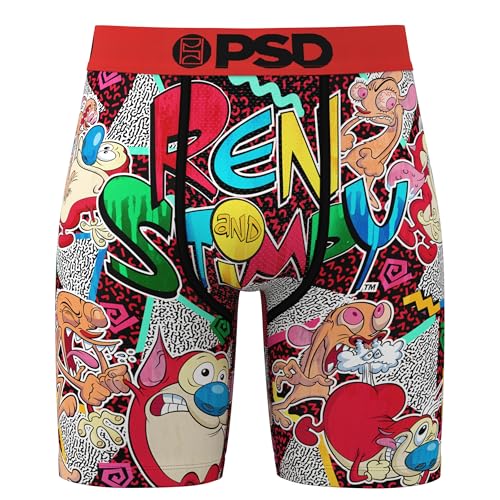 PSD Men's Ren & Stimpy Boxer Briefs - Breathable and Supportive Men's Underwear with Moisture-Wicking Fabric2
