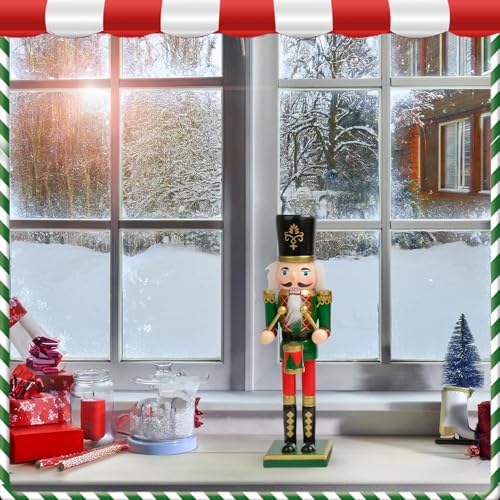 Figurines Casse-Noisettes en bois pour décoration de table de fête de Noël - 3